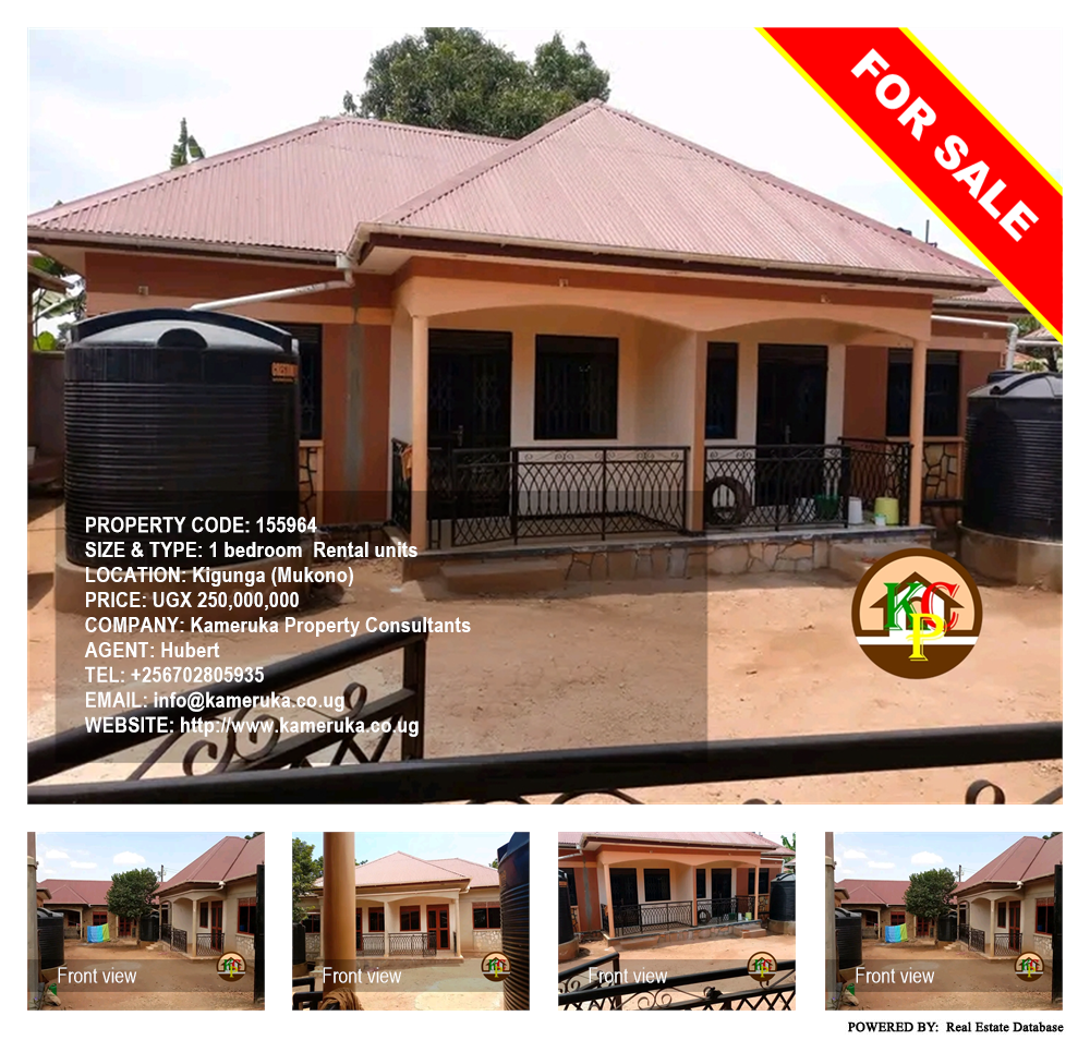 1 bedroom Rental units  for sale in Kigunga Mukono Uganda, code: 155964