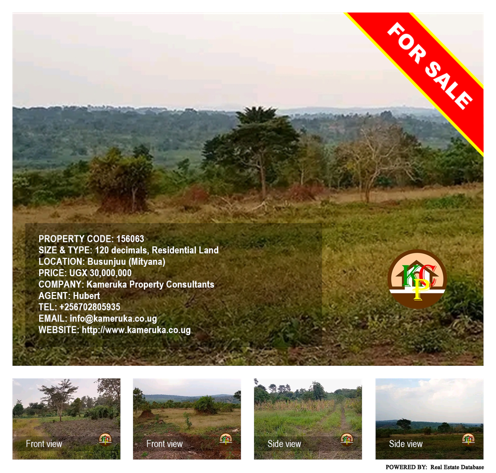 Residential Land  for sale in Busunjju Mityana Uganda, code: 156063