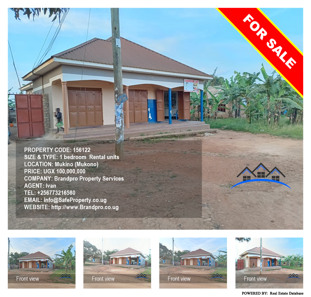 1 bedroom Rental units  for sale in Mukino Mukono Uganda, code: 156122