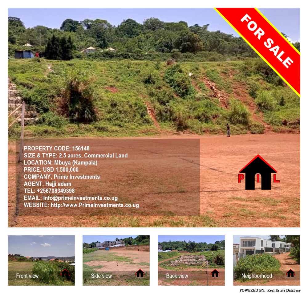 Commercial Land  for sale in Mbuya Kampala Uganda, code: 156148