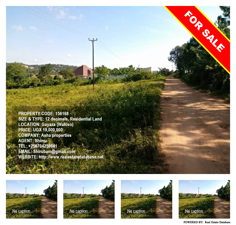 Residential Land  for sale in Gayaza Wakiso Uganda, code: 156168
