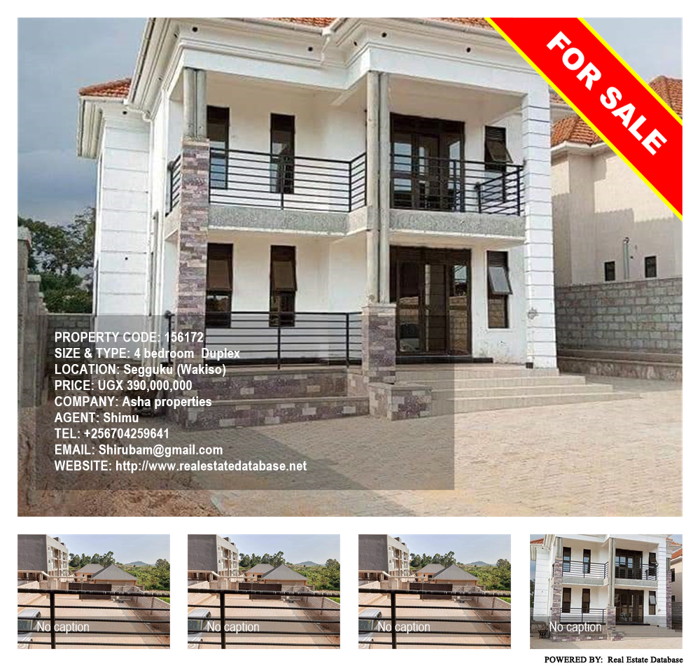 4 bedroom Duplex  for sale in Seguku Wakiso Uganda, code: 156172