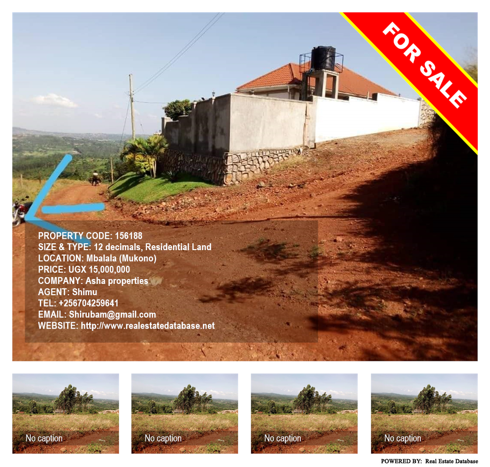 Residential Land  for sale in Mbalala Mukono Uganda, code: 156188