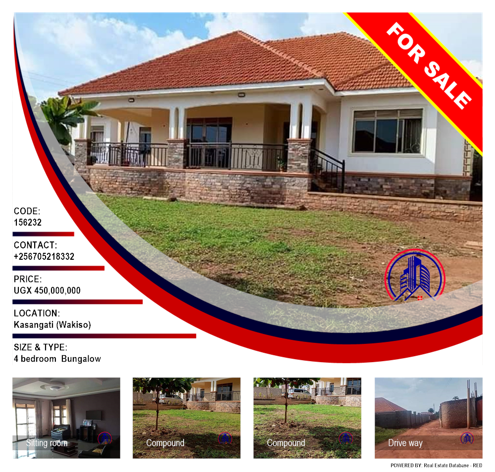 4 bedroom Bungalow  for sale in Kasangati Wakiso Uganda, code: 156232