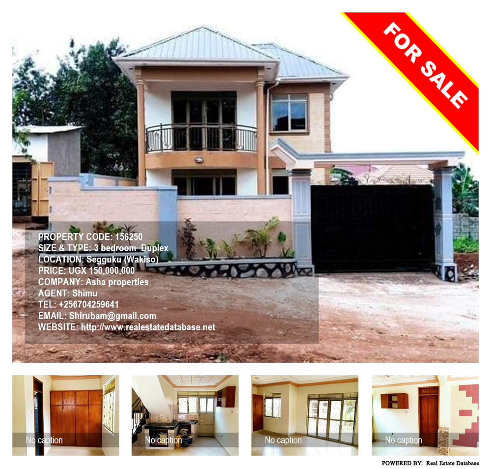 3 bedroom Duplex  for sale in Seguku Wakiso Uganda, code: 156250