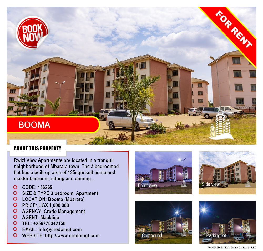 3 bedroom Apartment  for rent in Booma Mbarara Uganda, code: 156269