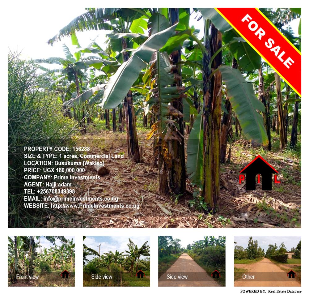 Commercial Land  for sale in Busukuma Wakiso Uganda, code: 156288