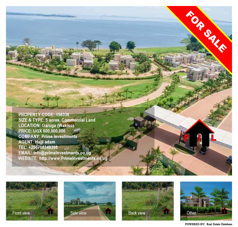 Commercial Land  for sale in Garuga Wakiso Uganda, code: 156336