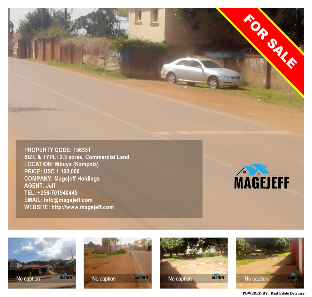 Commercial Land  for sale in Mbuya Kampala Uganda, code: 156351