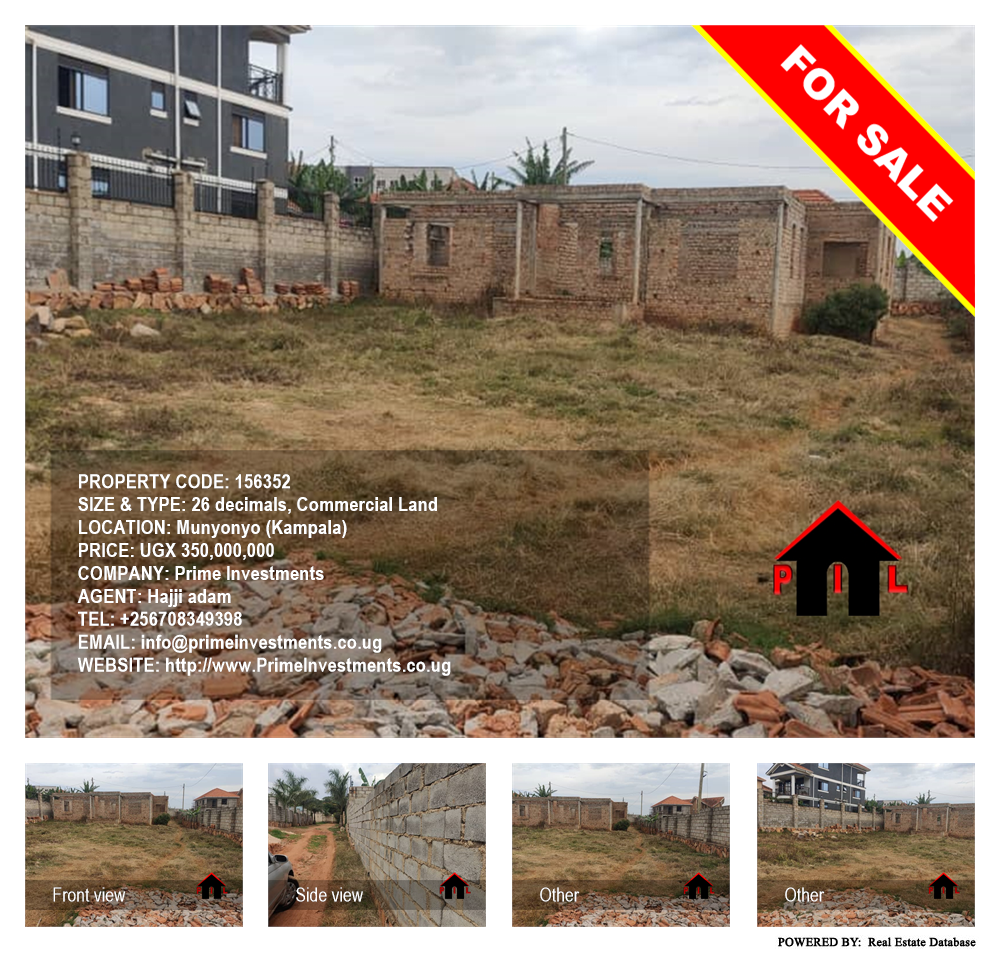 Commercial Land  for sale in Munyonyo Kampala Uganda, code: 156352