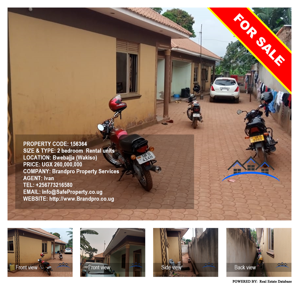 2 bedroom Rental units  for sale in Bwebajja Wakiso Uganda, code: 156364