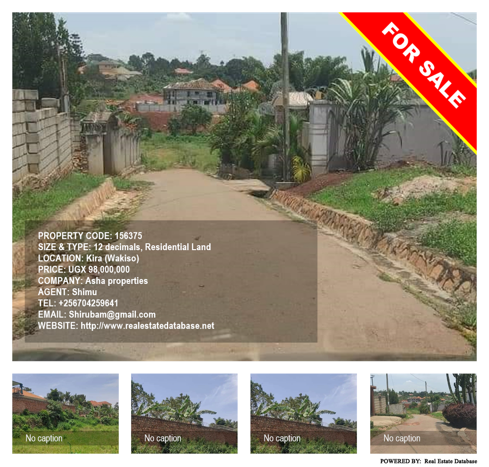 Residential Land  for sale in Kira Wakiso Uganda, code: 156375