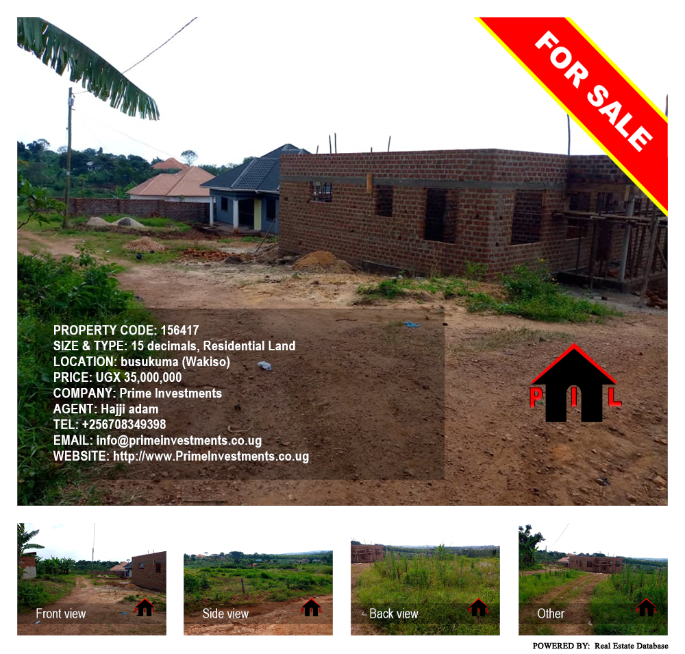 Residential Land  for sale in Busukuma Wakiso Uganda, code: 156417