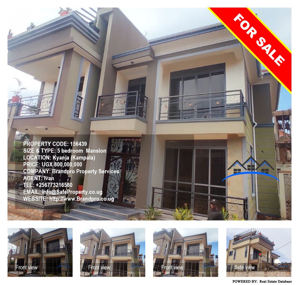 5 bedroom Mansion  for sale in Kyanja Kampala Uganda, code: 156439