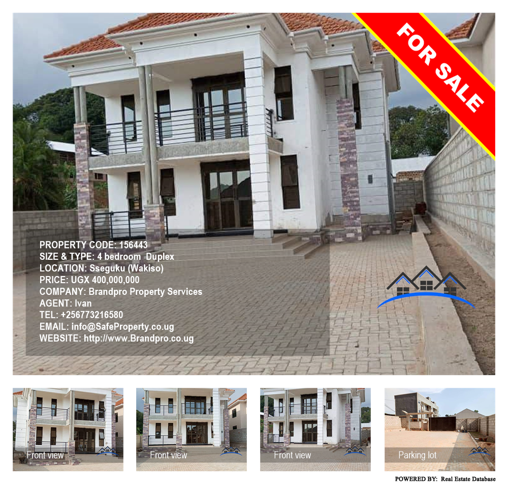 4 bedroom Duplex  for sale in Seguku Wakiso Uganda, code: 156443