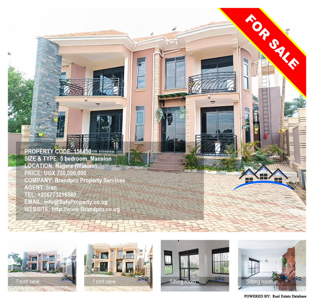 5 bedroom Mansion  for sale in Najjera Wakiso Uganda, code: 156450