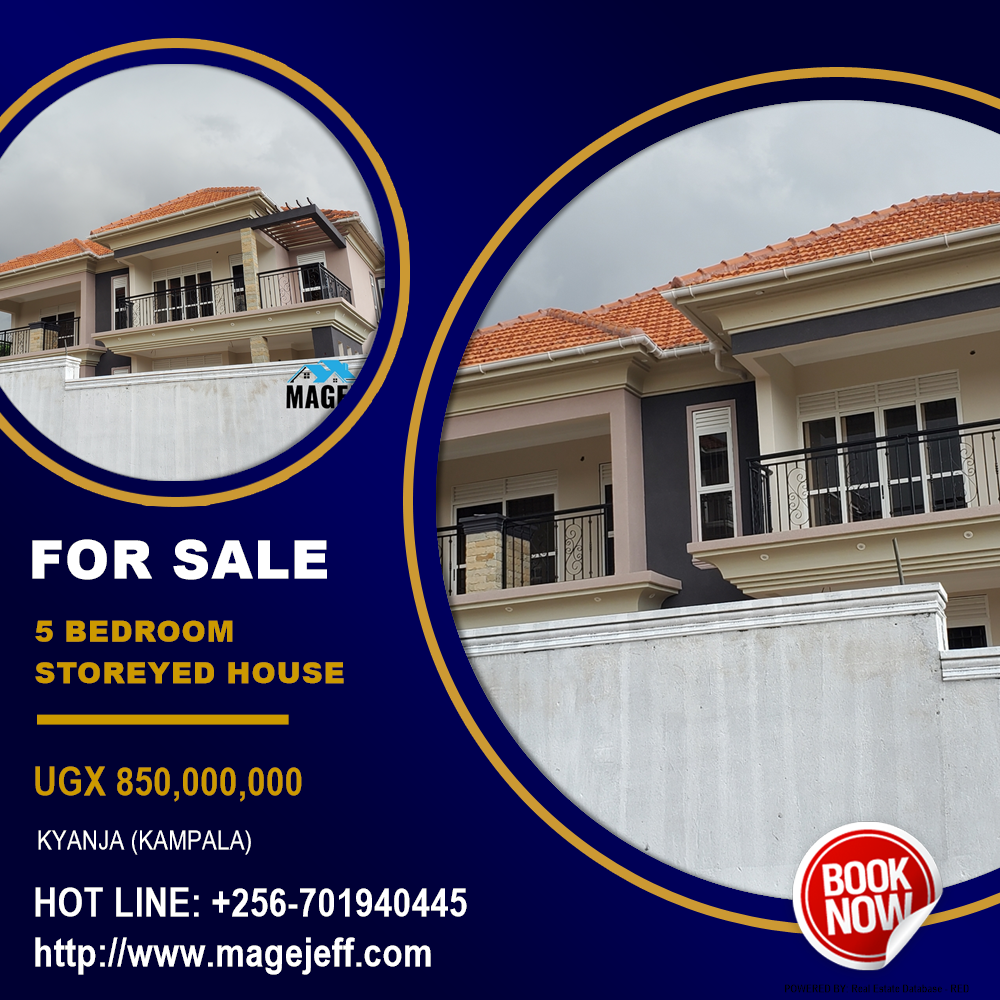 5 bedroom Storeyed house  for sale in Kyanja Kampala Uganda, code: 156487