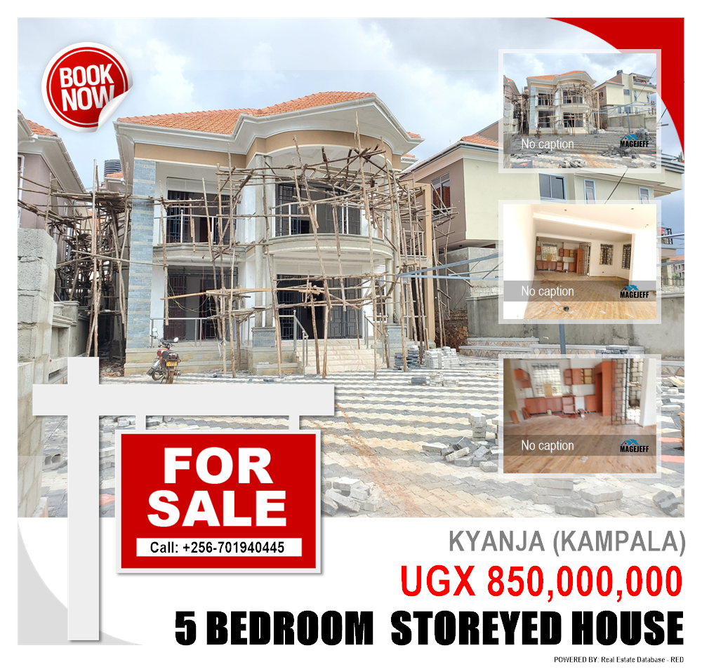 5 bedroom Storeyed house  for sale in Kyanja Kampala Uganda, code: 156488