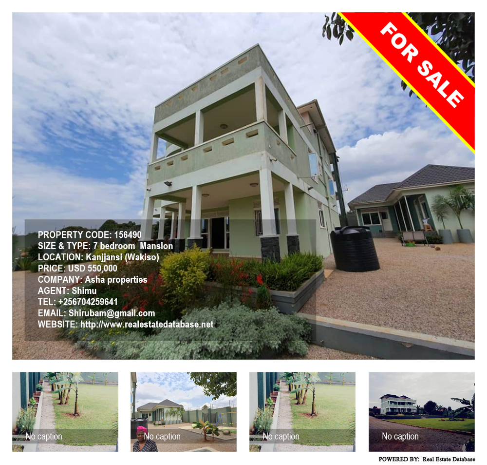 7 bedroom Mansion  for sale in Kajjansi Wakiso Uganda, code: 156490