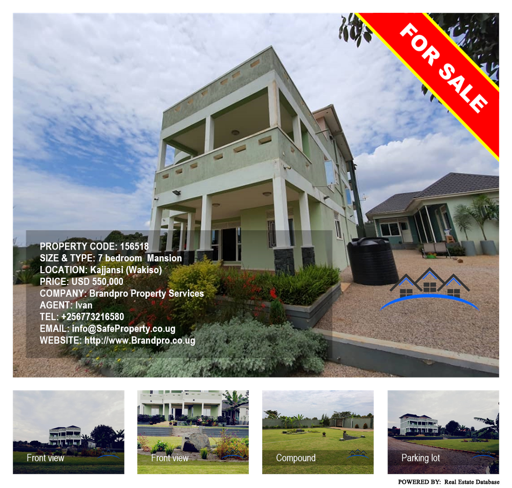 7 bedroom Mansion  for sale in Kajjansi Wakiso Uganda, code: 156518