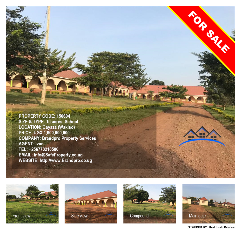 School  for sale in Gayaza Wakiso Uganda, code: 156604