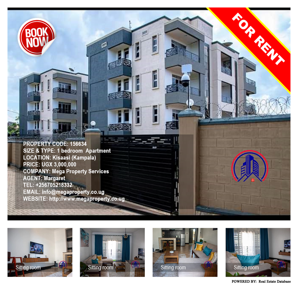 1 bedroom Apartment  for rent in Kisaasi Kampala Uganda, code: 156634