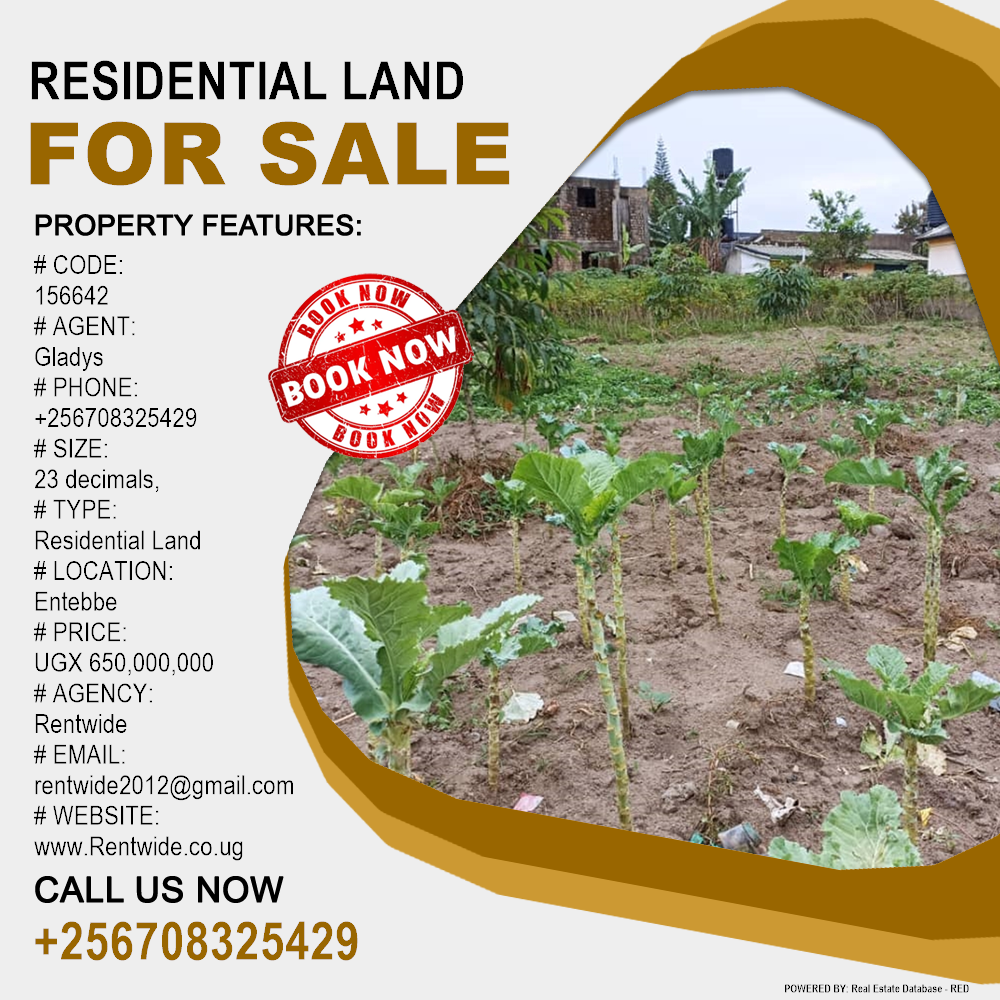 Residential Land  for sale in Entebbe Wakiso Uganda, code: 156642