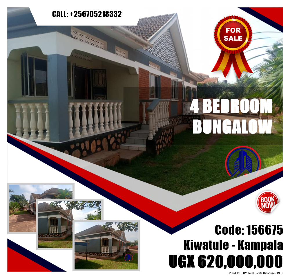 4 bedroom Bungalow  for sale in Kiwaatule Kampala Uganda, code: 156675