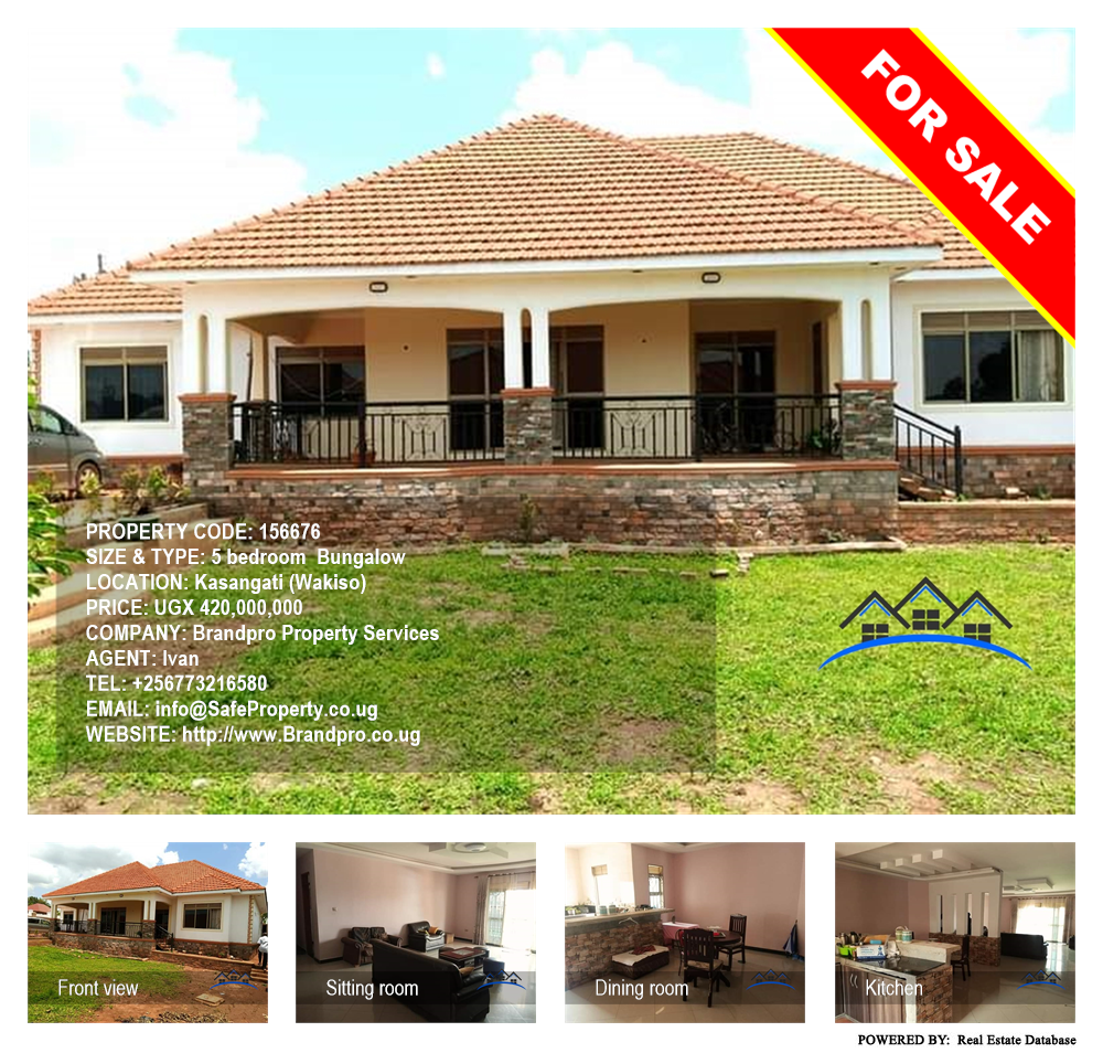 5 bedroom Bungalow  for sale in Kasangati Wakiso Uganda, code: 156676