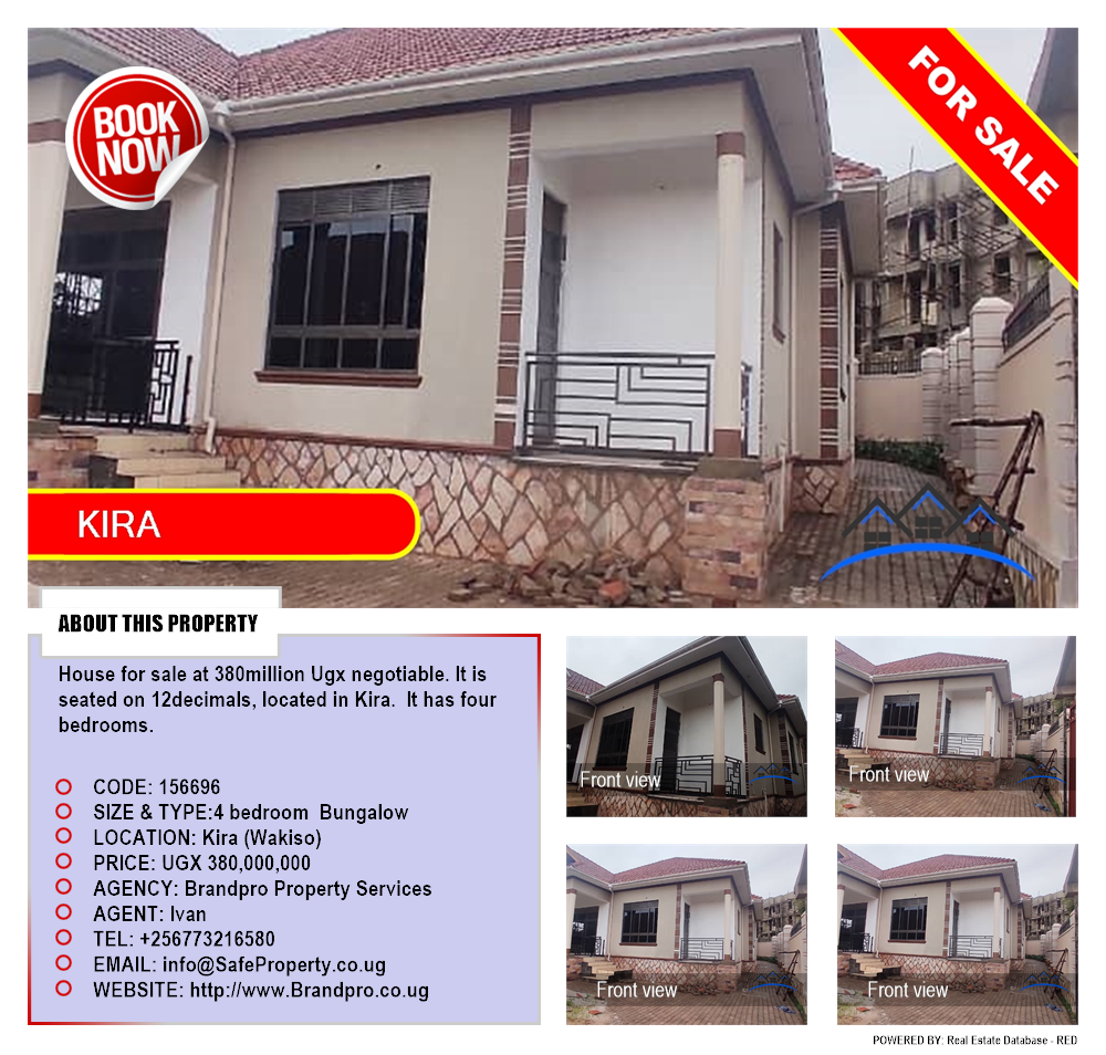 4 bedroom Bungalow  for sale in Kira Wakiso Uganda, code: 156696