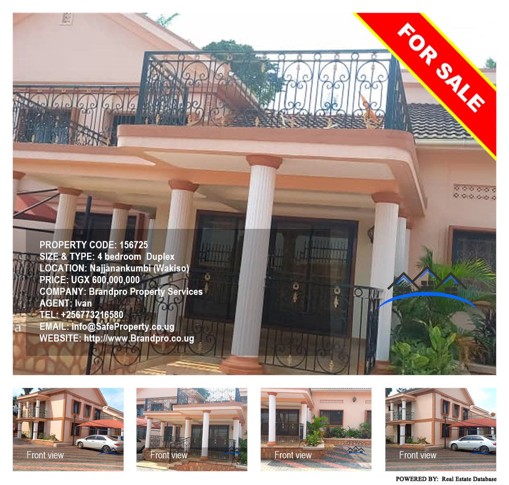 4 bedroom Duplex  for sale in Najjanankumbi Wakiso Uganda, code: 156725