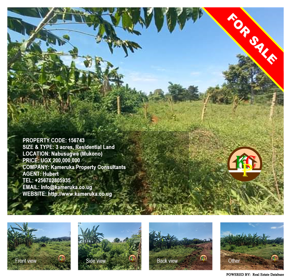 Residential Land  for sale in Nabusugwe Mukono Uganda, code: 156743