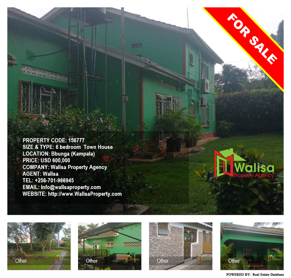 6 bedroom Town House  for sale in Bbunga Kampala Uganda, code: 156777