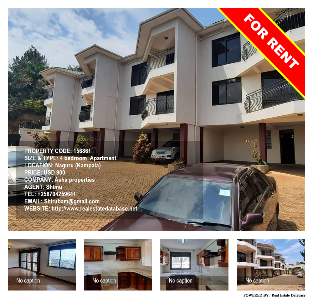 4 bedroom Apartment  for rent in Naguru Kampala Uganda, code: 156861