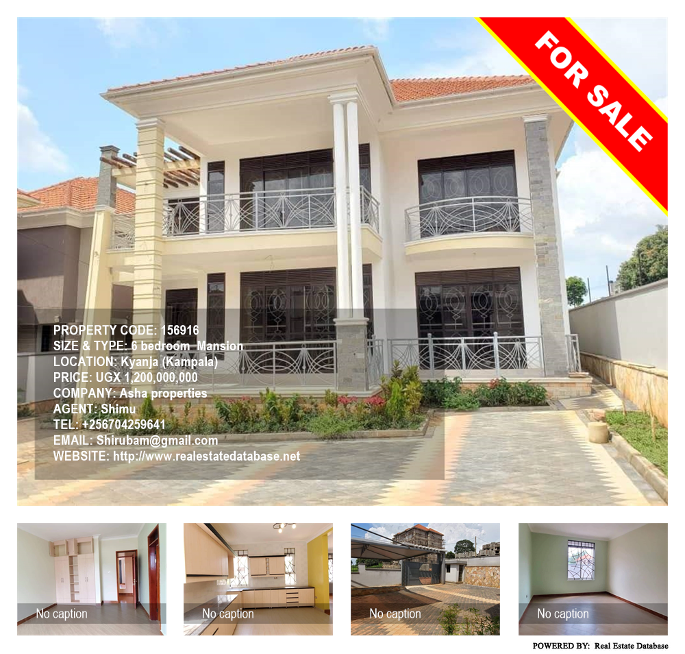 6 bedroom Mansion  for sale in Kyanja Kampala Uganda, code: 156916