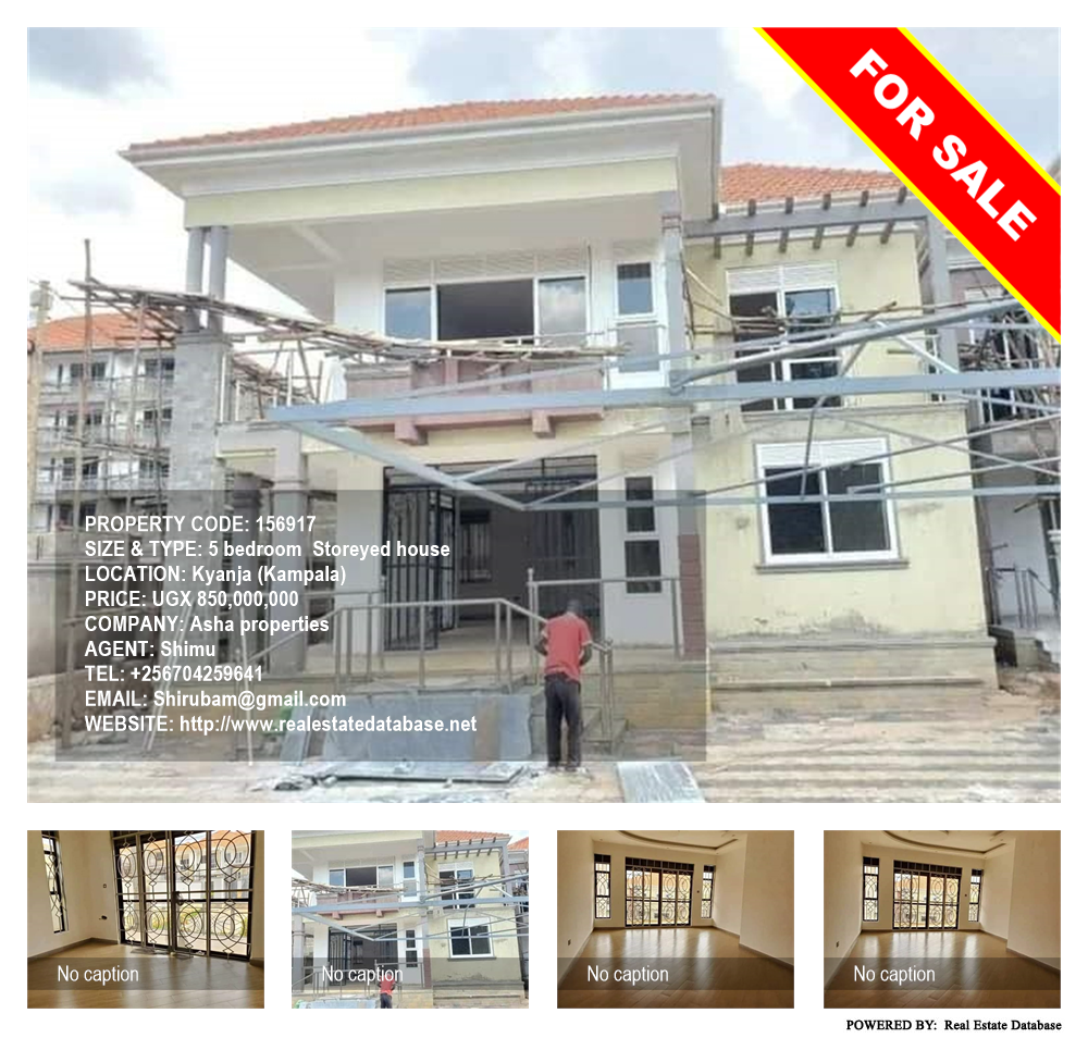 5 bedroom Storeyed house  for sale in Kyanja Kampala Uganda, code: 156917