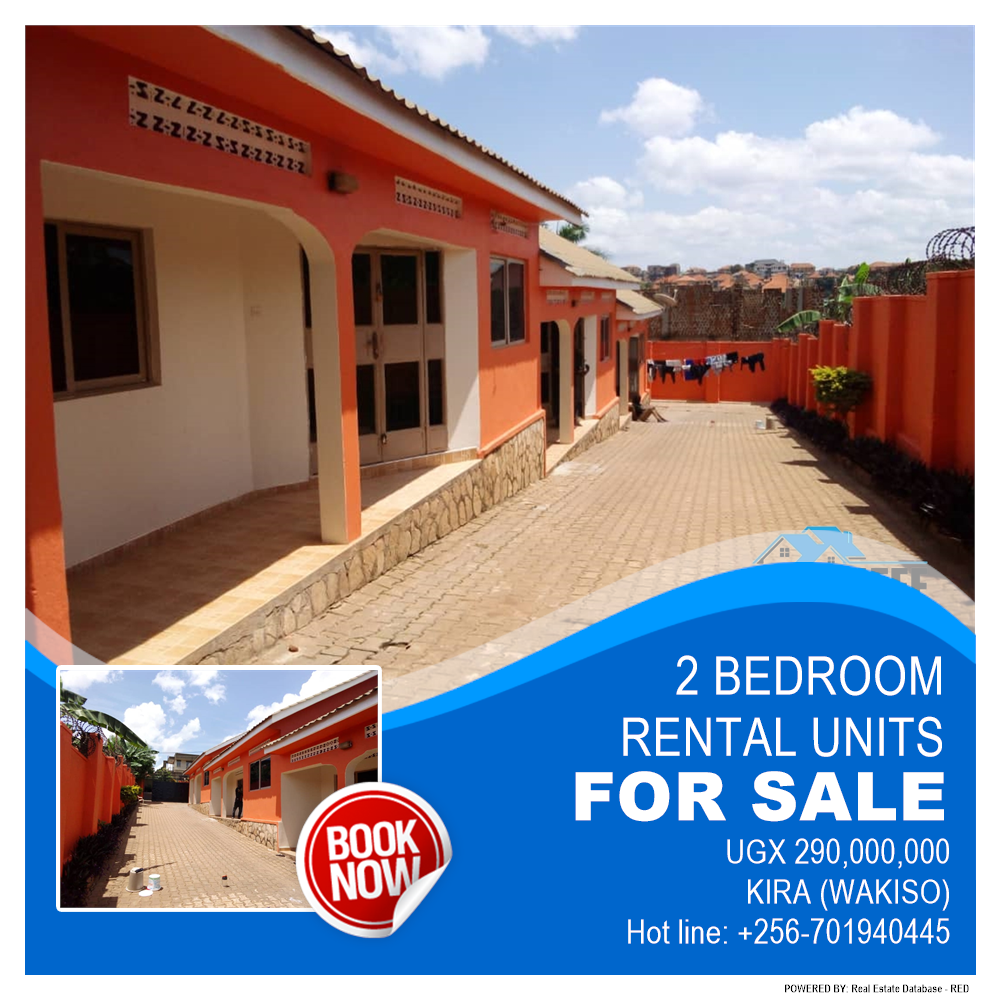 2 bedroom Rental units  for sale in Kira Wakiso Uganda, code: 156930