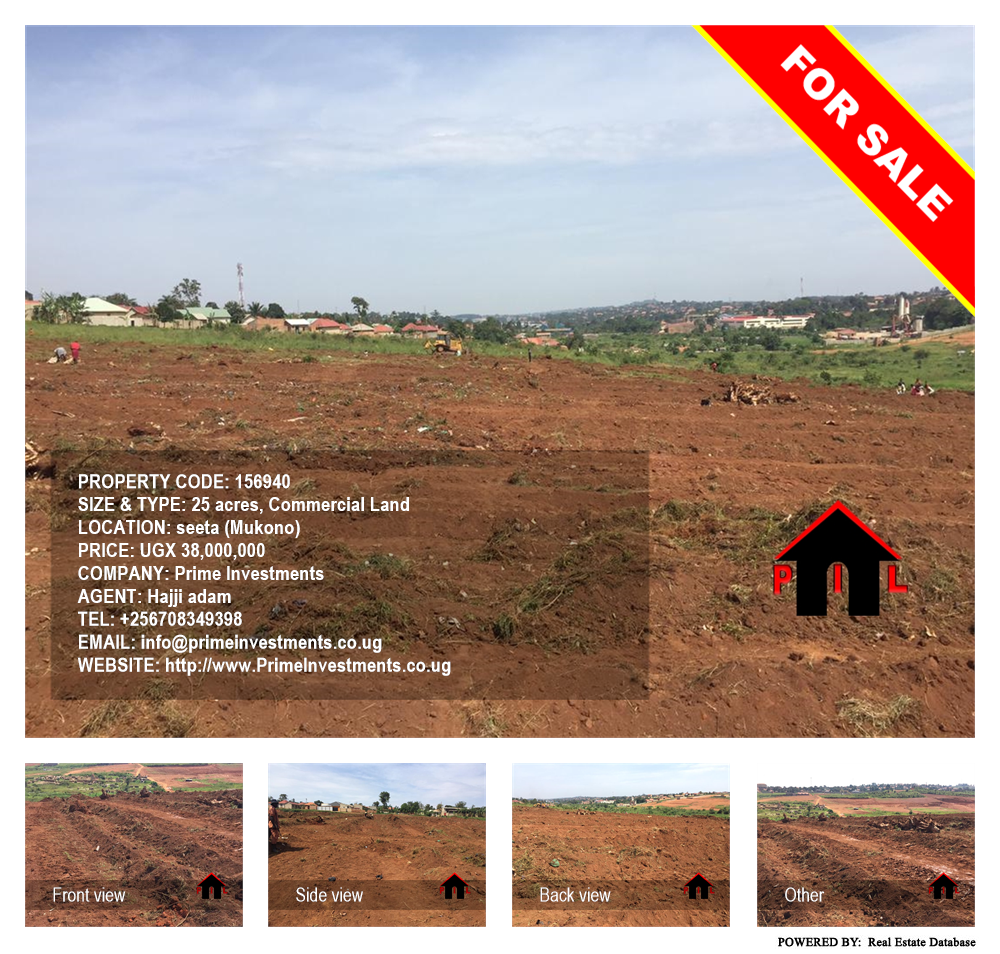 Commercial Land  for sale in Seeta Mukono Uganda, code: 156940