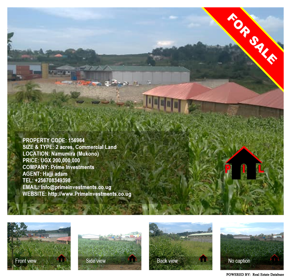Commercial Land  for sale in Namumira Mukono Uganda, code: 156964