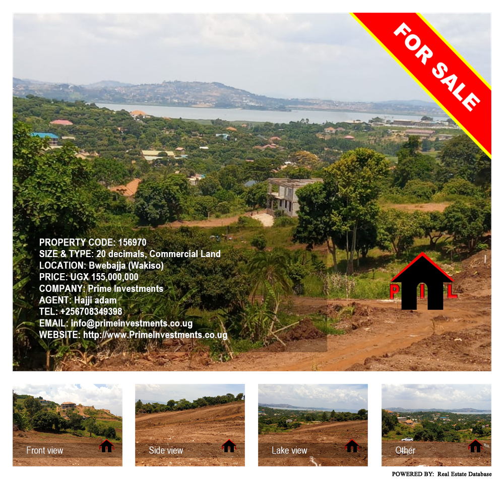 Commercial Land  for sale in Bwebajja Wakiso Uganda, code: 156970