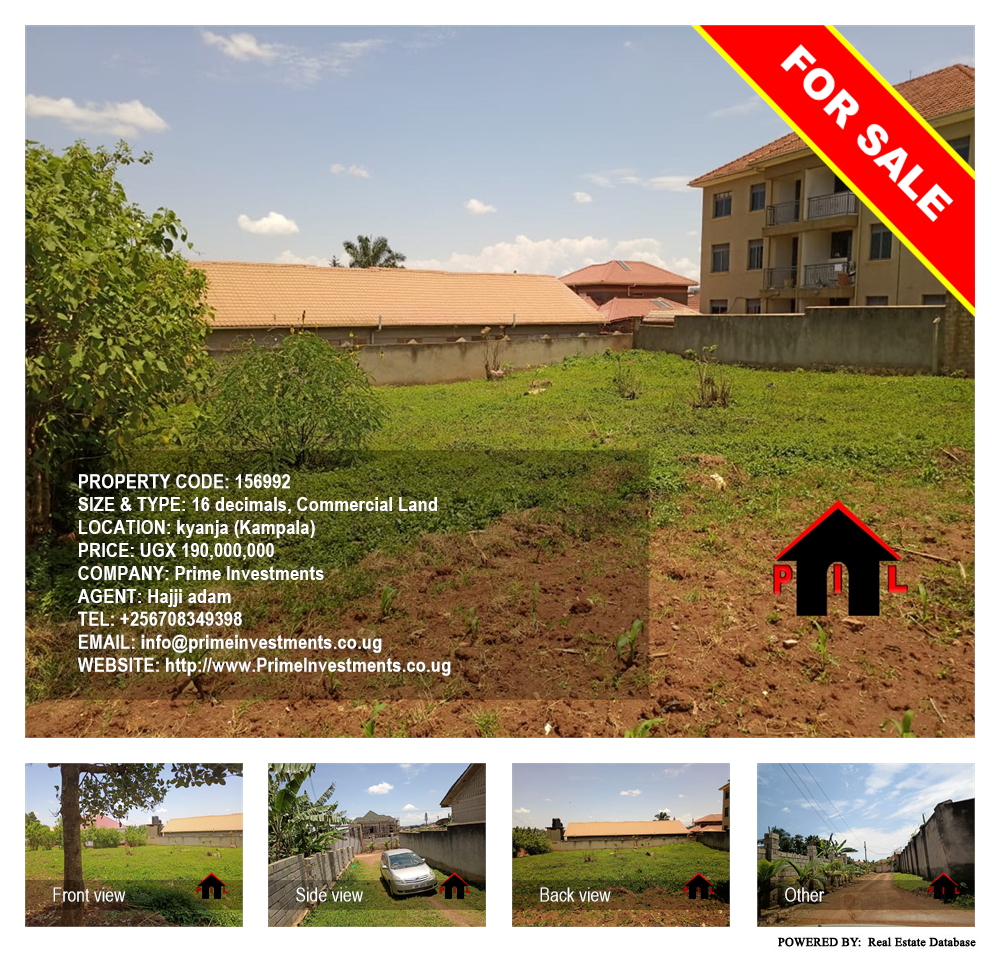 Commercial Land  for sale in Kyanja Kampala Uganda, code: 156992