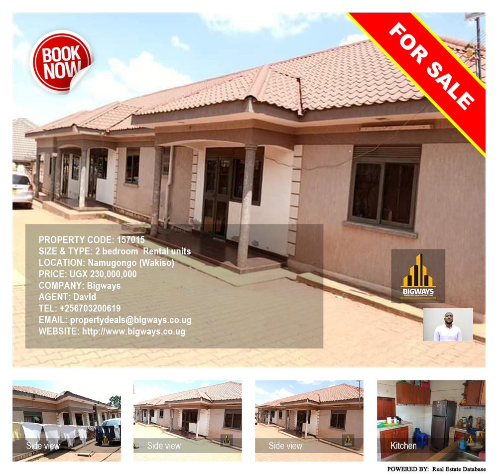 2 bedroom Rental units  for sale in Namugongo Wakiso Uganda, code: 157015