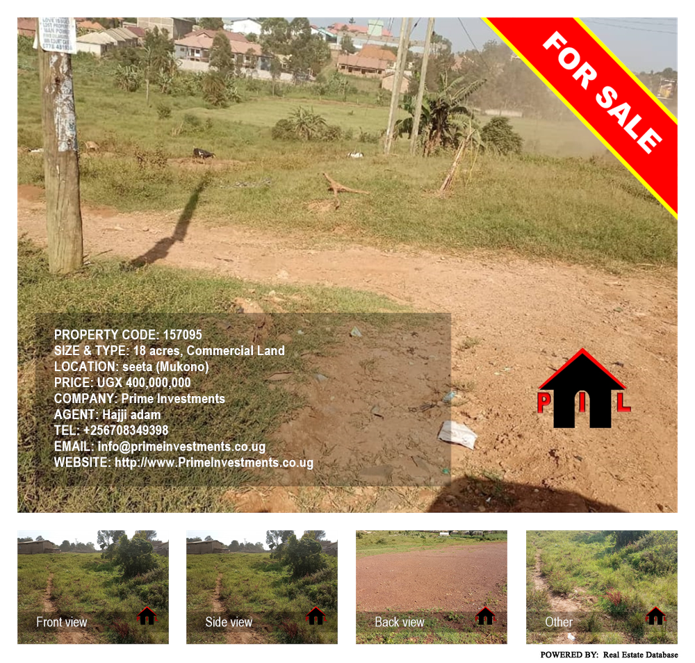Commercial Land  for sale in Seeta Mukono Uganda, code: 157095