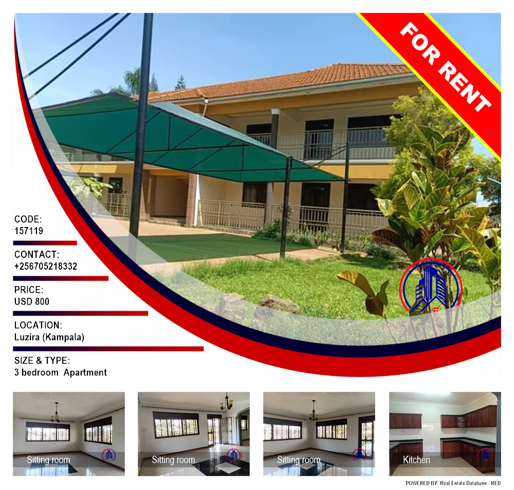 3 bedroom Apartment  for rent in Luzira Kampala Uganda, code: 157119
