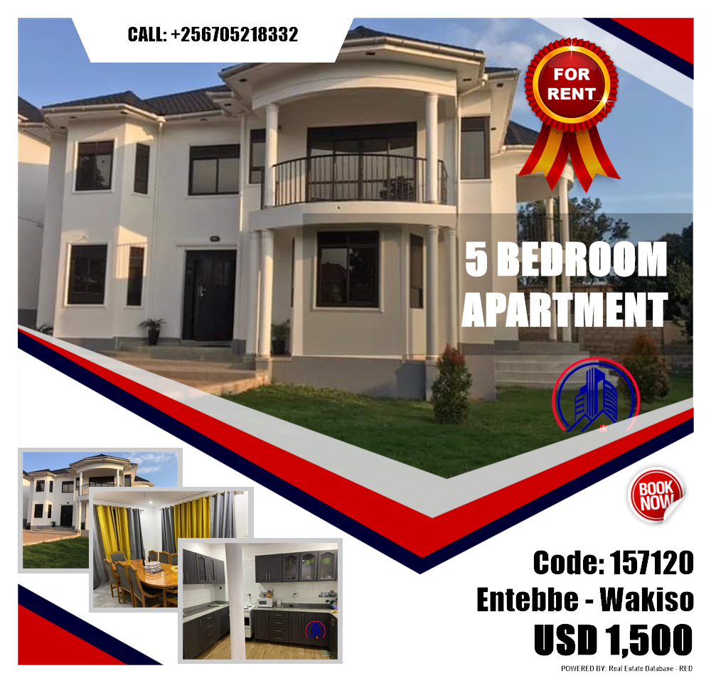 5 bedroom Apartment  for rent in Entebbe Wakiso Uganda, code: 157120
