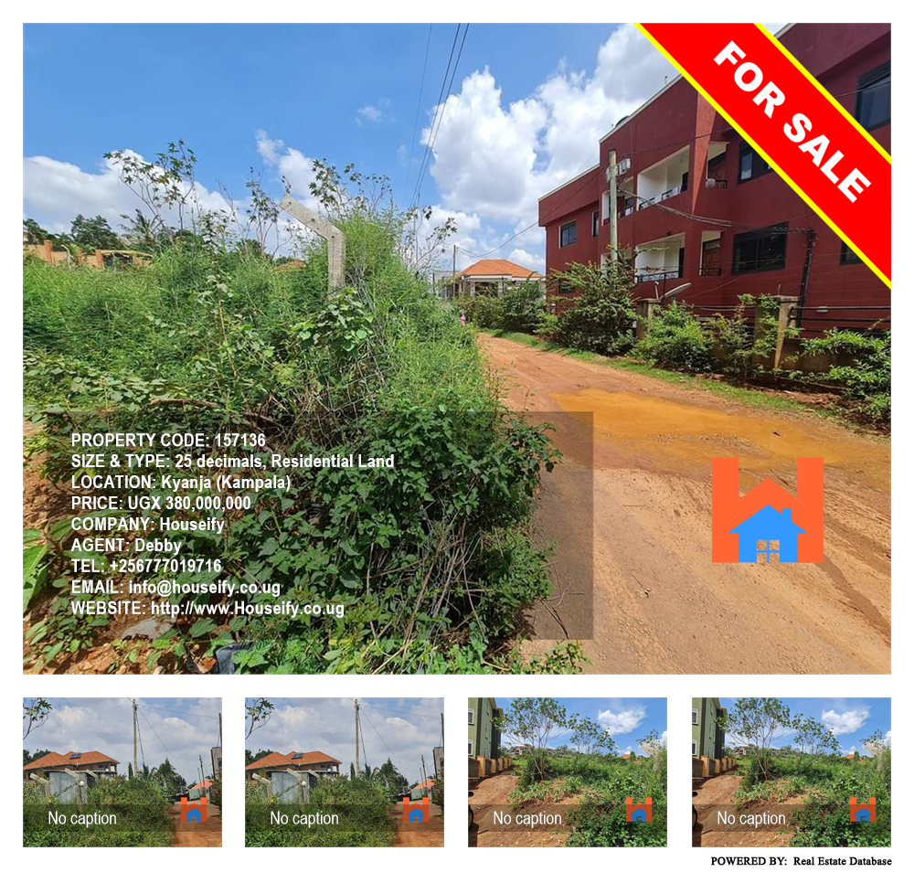 Residential Land  for sale in Kyanja Kampala Uganda, code: 157136