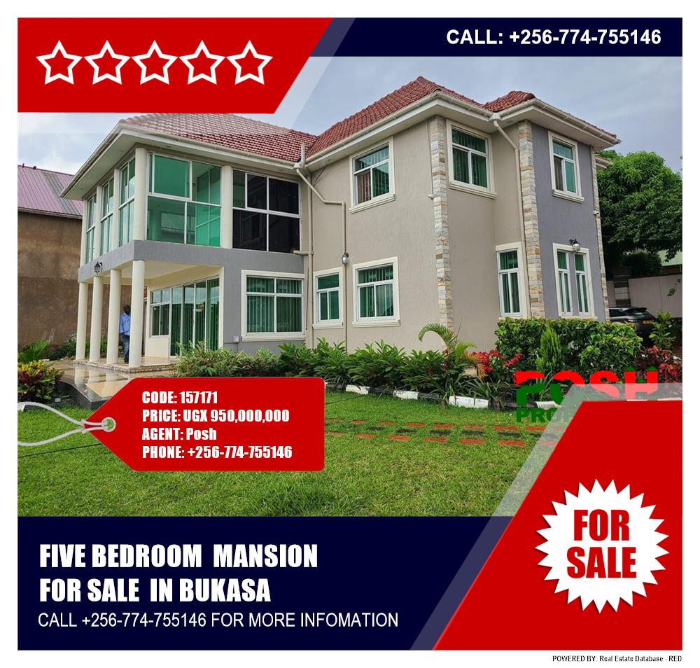 5 bedroom Mansion  for sale in Bukasa Wakiso Uganda, code: 157171