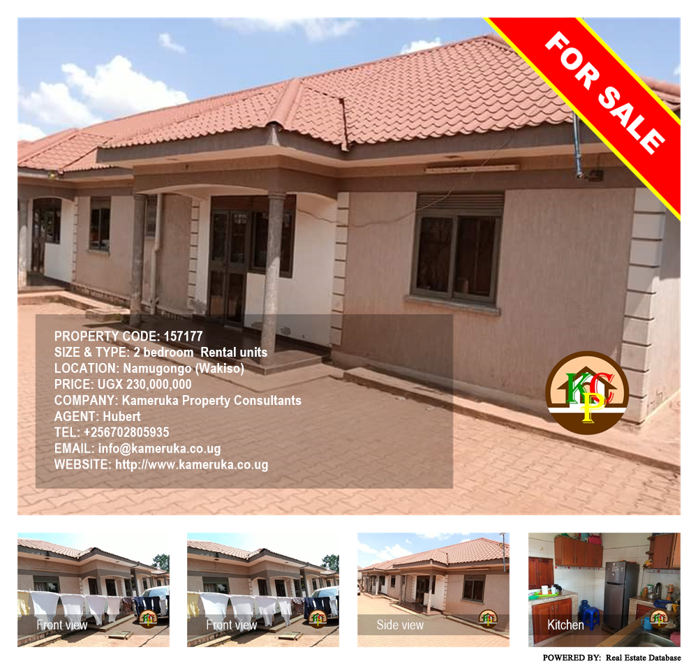 2 bedroom Rental units  for sale in Namugongo Wakiso Uganda, code: 157177