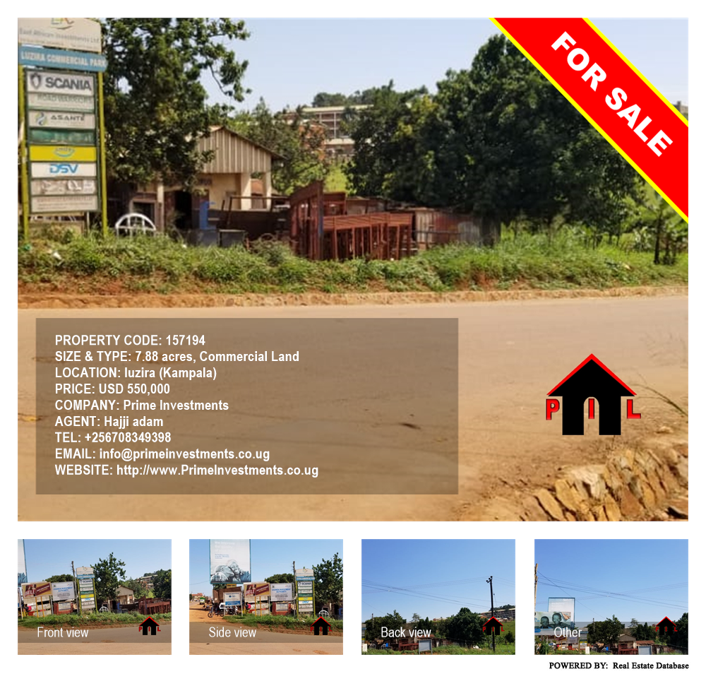 Commercial Land  for sale in Luzira Kampala Uganda, code: 157194