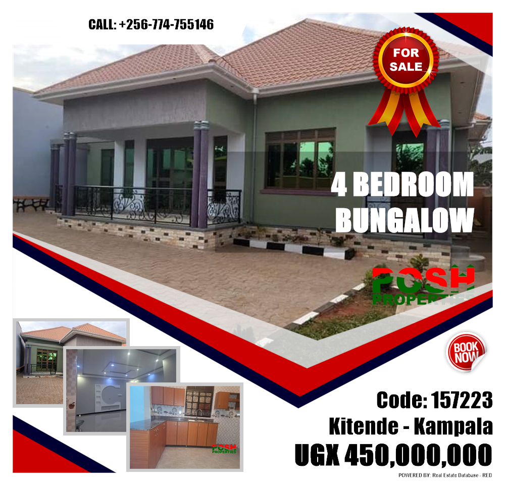 4 bedroom Bungalow  for sale in Kitende Kampala Uganda, code: 157223